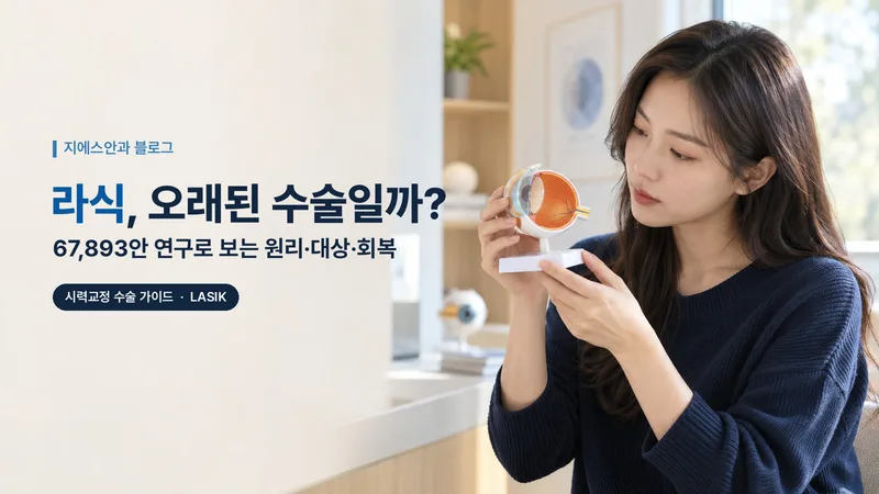 라식, 오래된 수술일까? 67,893안 연구로 보는 원리·대상·회복
