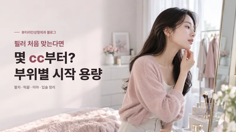 필러 처음 맞는다면 몇 cc부터? 팔자·턱끝·이마·입술 부위별 시작 용량 정리